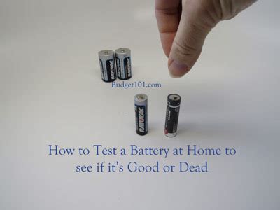 drop batteries to test|test if batteries are dead.